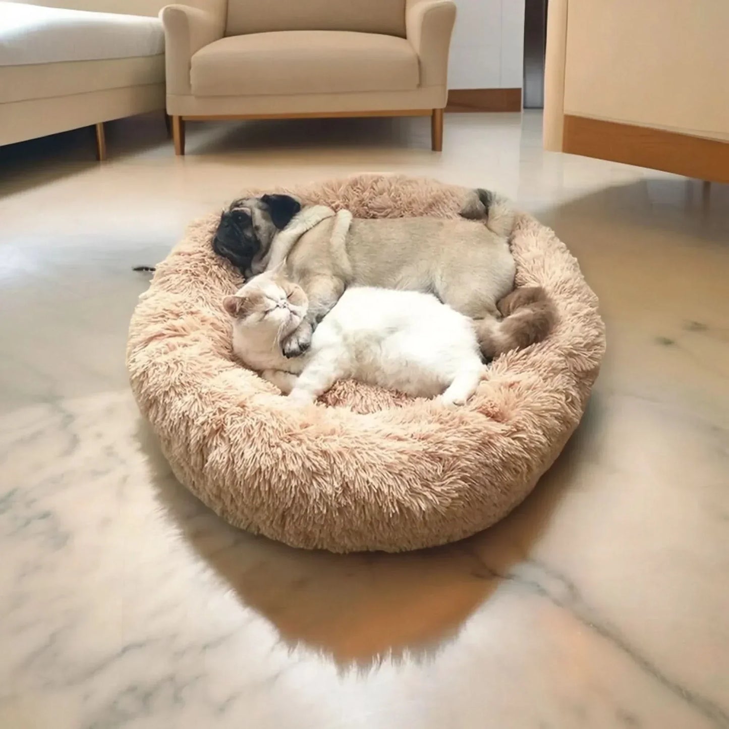 Calming Orthopedic Dog Bed — Washable Anti-Stress