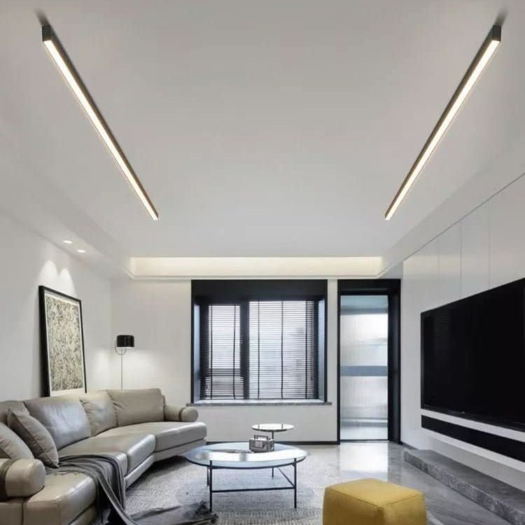 Minimalist LED Ceiling Light — Aluminum Modern Design