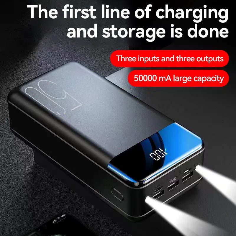 100,000 mAh Power Bank — Fast Charge LED Display