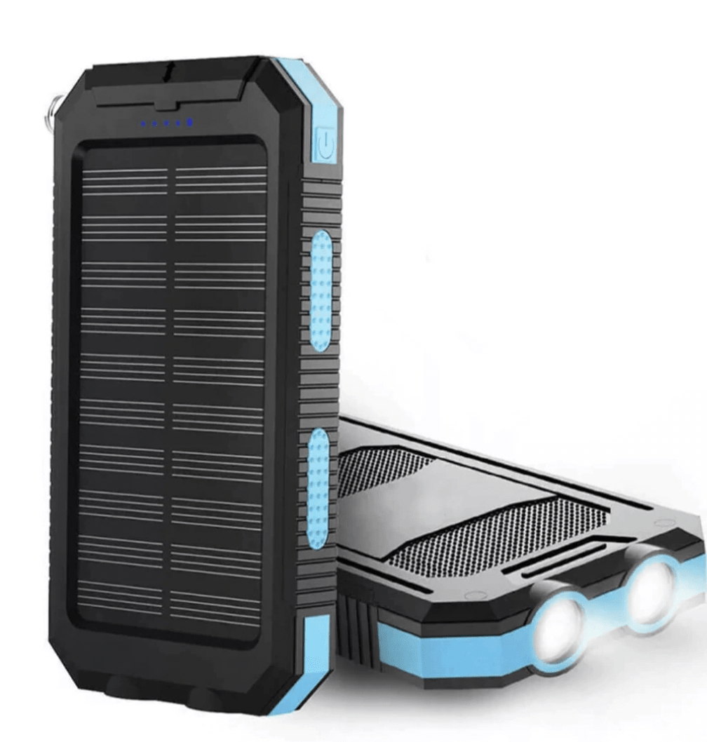 Solar Power Bank 500000 mAh — Dual USB & LED Torch