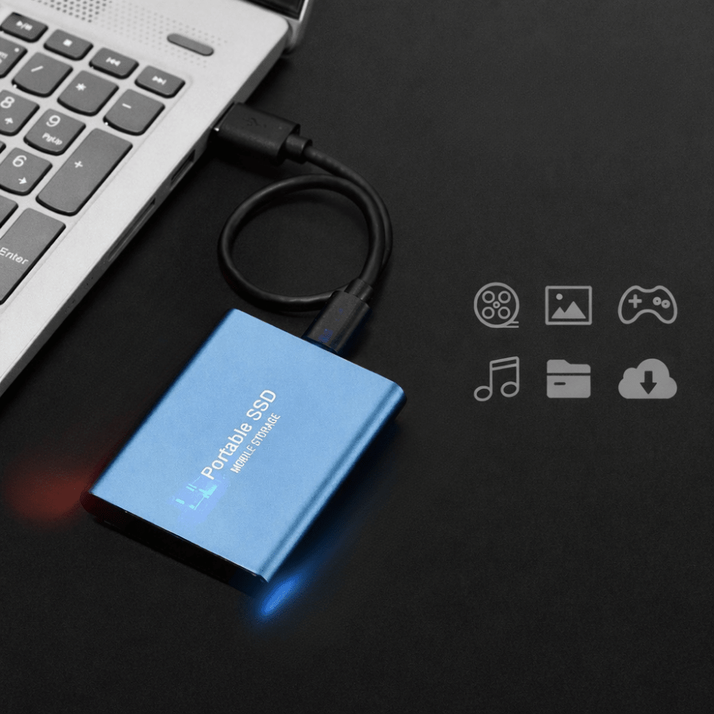 Portable SSD 512GB — USB-C Ultra-Fast Transfer