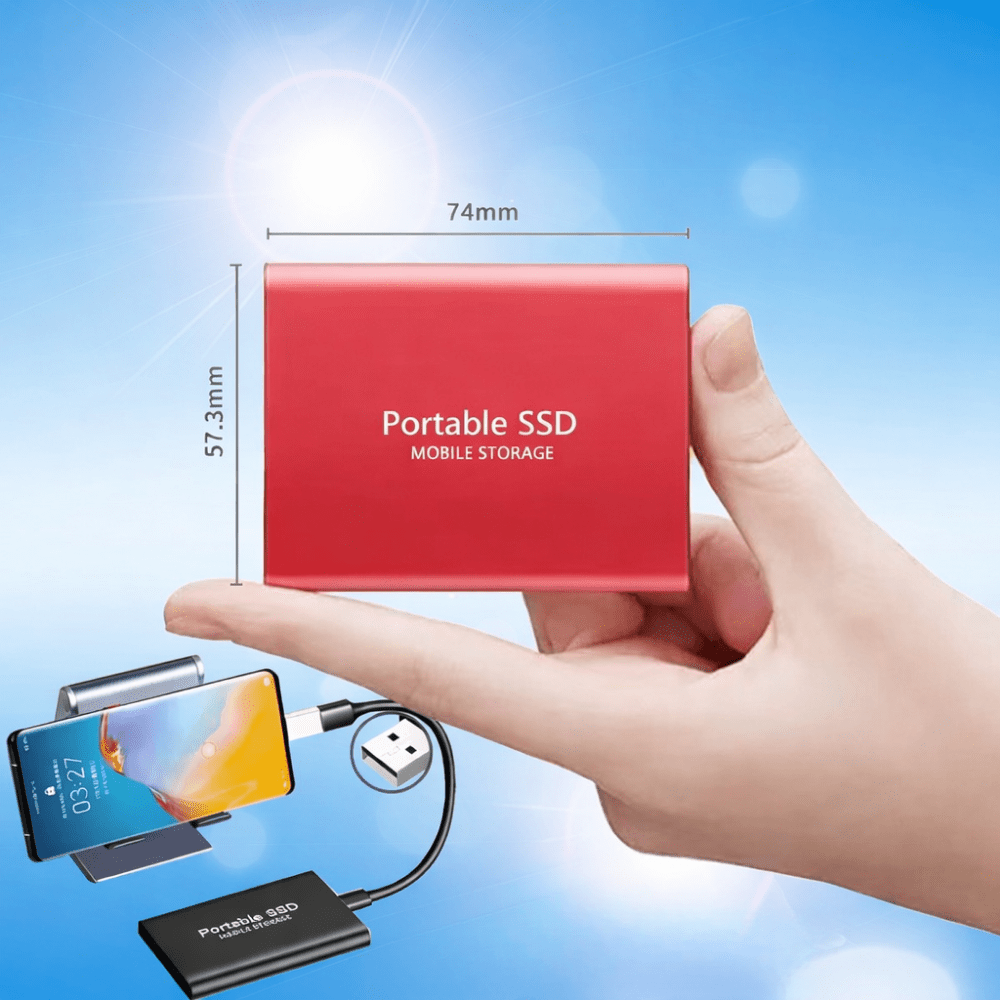 Portable SSD 512GB — USB-C Ultra-Fast Transfer