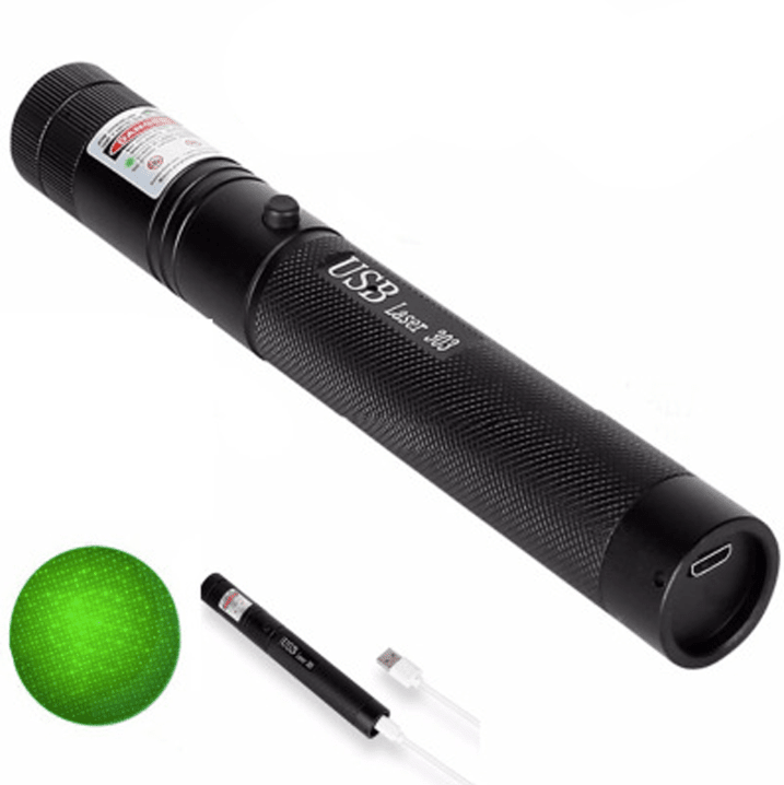 Rechargeable Laser Pointer — Adjustable Focus Beam