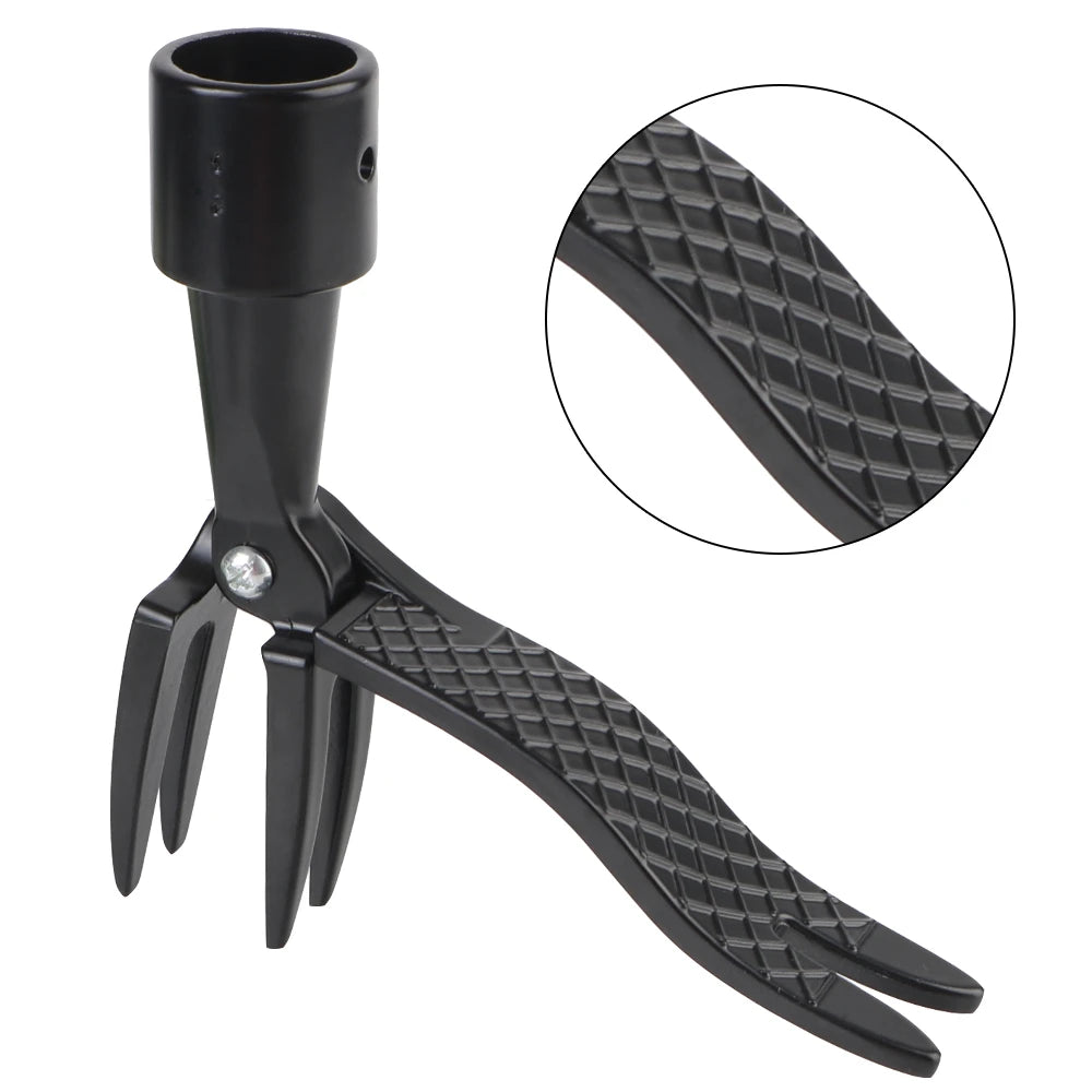 Stand-Up Weed Puller — 122 cm Ergonomic Steel Remover