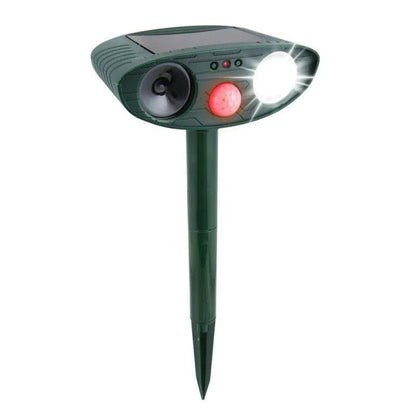 Solar Ultrasonic Deer Repellent — Covers 2425 sq ft