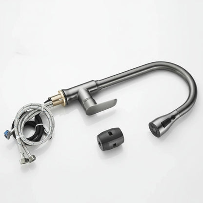 Kitchen Faucet With Pull-Out Sprayer & 360° Swivel