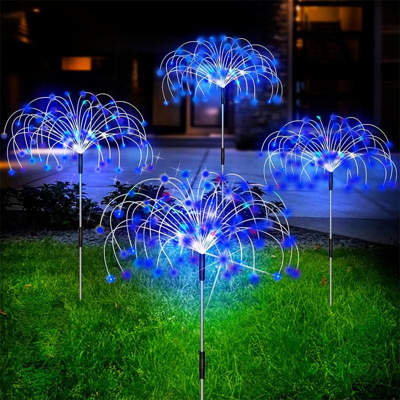 Solar Firework Garden Light — Waterproof 120-LED Display