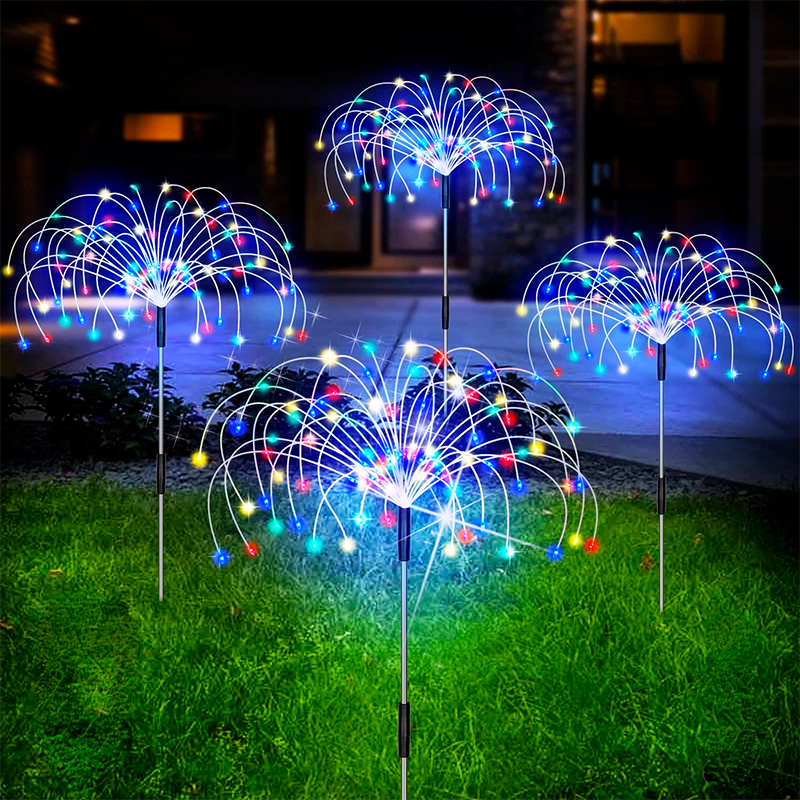 Solar Firework Garden Light — Waterproof 120-LED Display