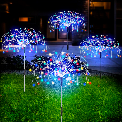 Solar Firework Garden Light — Waterproof 120-LED Display