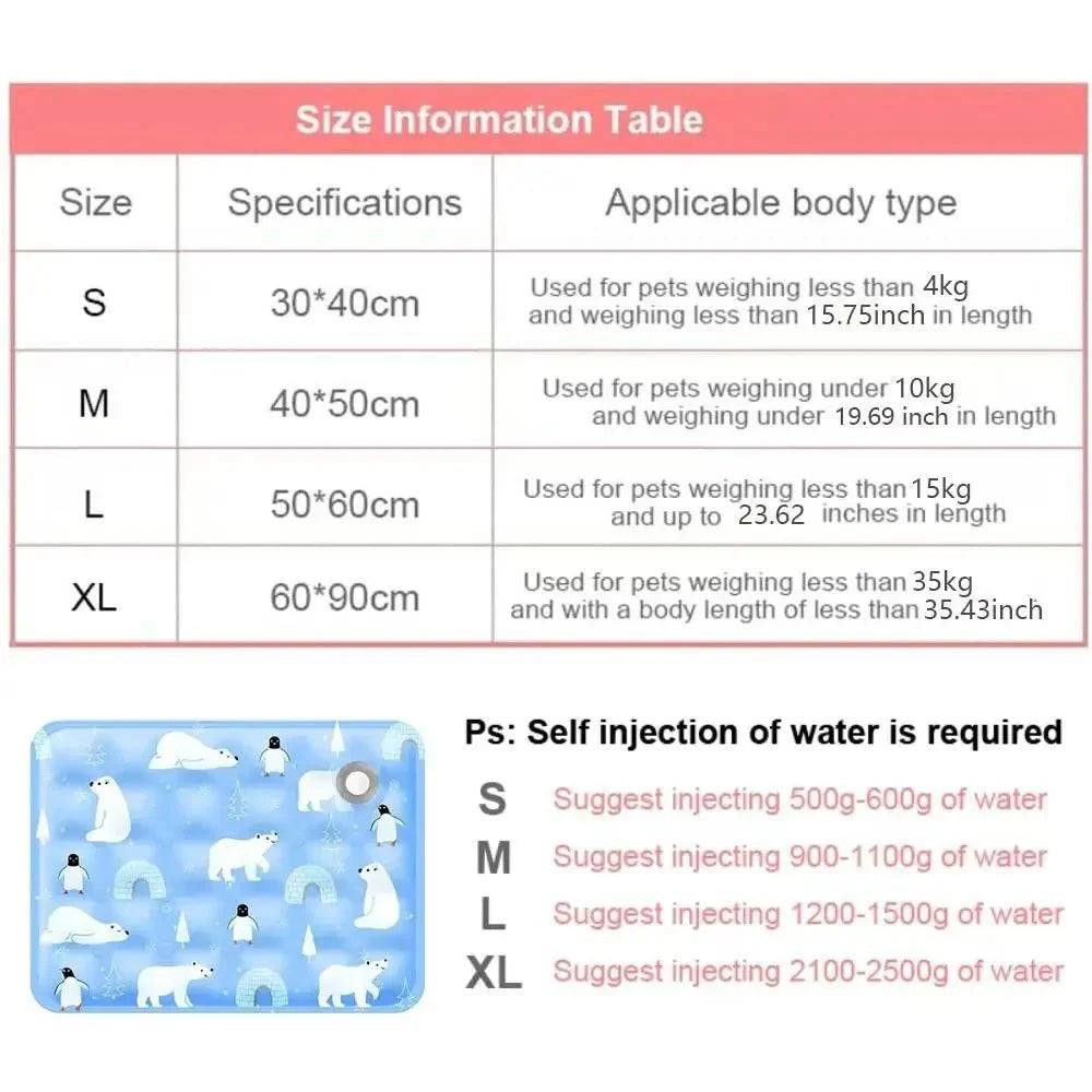 Self-Cooling Pet Mat — For Dogs and Cats, No Water