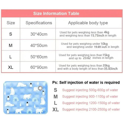 Self-Cooling Pet Mat — For Dogs and Cats, No Water
