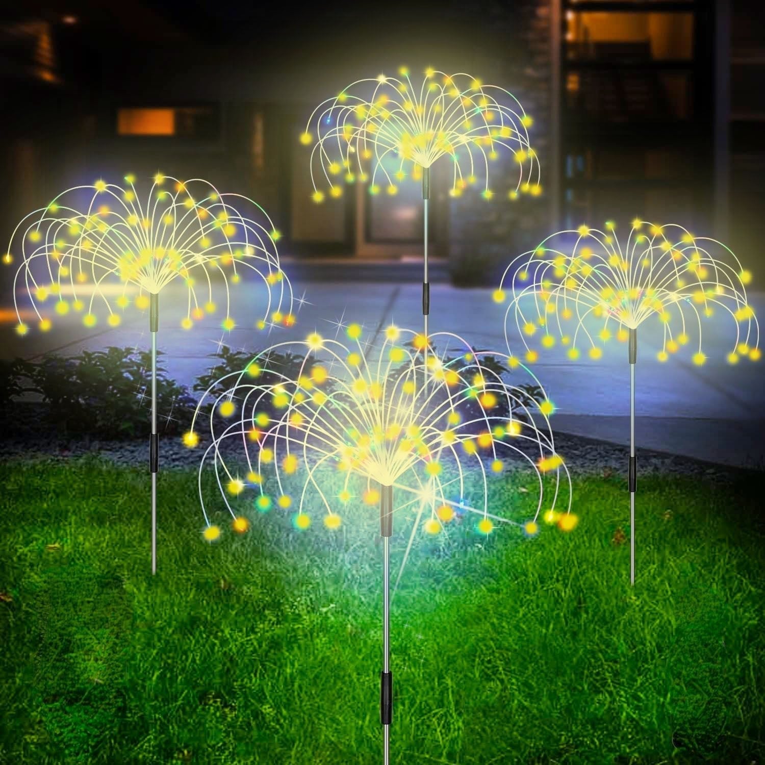 Solar Firework Garden Light — Waterproof 120-LED Display