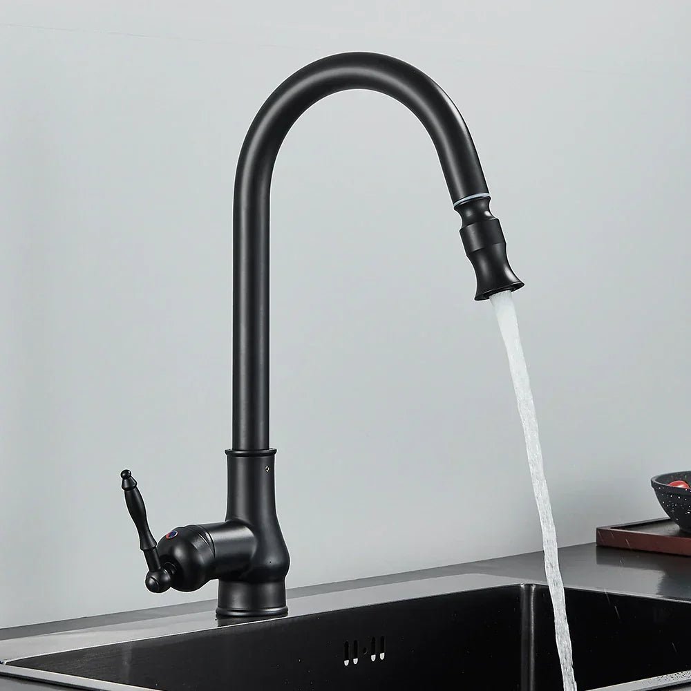 Pull-Out Kitchen Faucet — Antique Bronze Touch Sensor