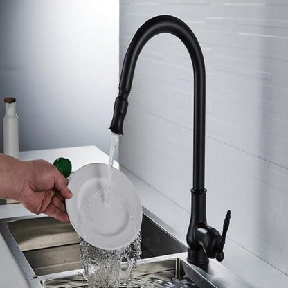 Pull-Out Kitchen Faucet — Antique Bronze Touch Sensor
