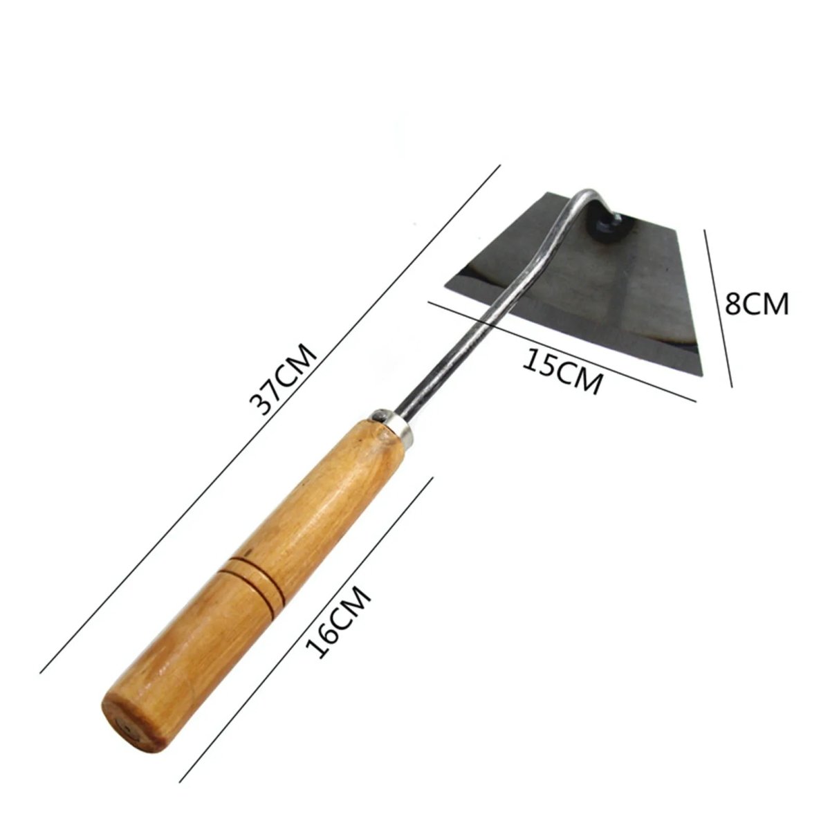 Multi-Use Garden Hoe — Carbon Steel Weeding Tool
