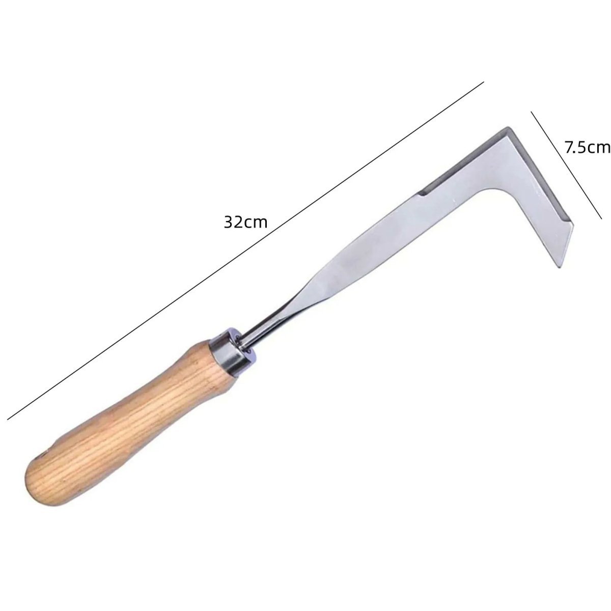 Multi-Use Garden Hoe — Carbon Steel Weeding Tool
