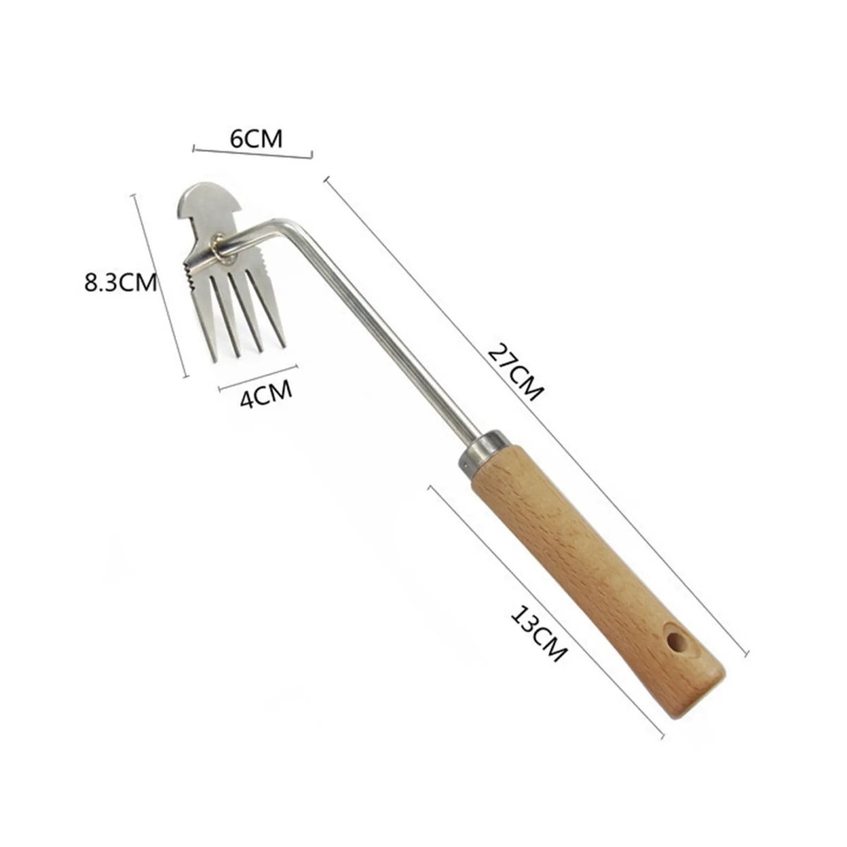 Multi-Use Garden Hoe — Carbon Steel Weeding Tool