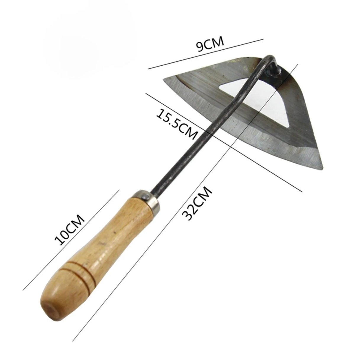 Multi-Use Garden Hoe — Carbon Steel Weeding Tool