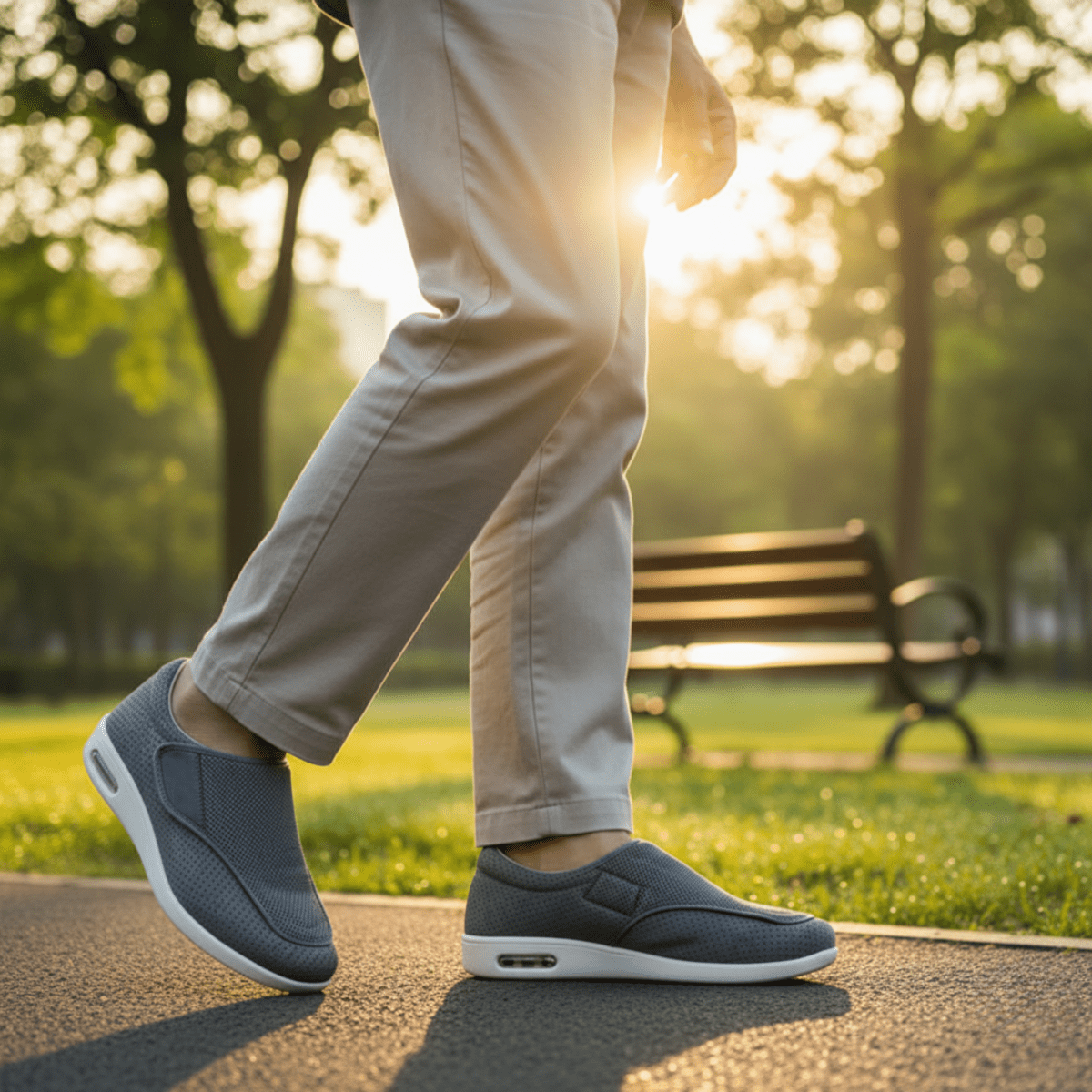 Extra-Wide Diabetic Shoes With Memory Foam Comfort