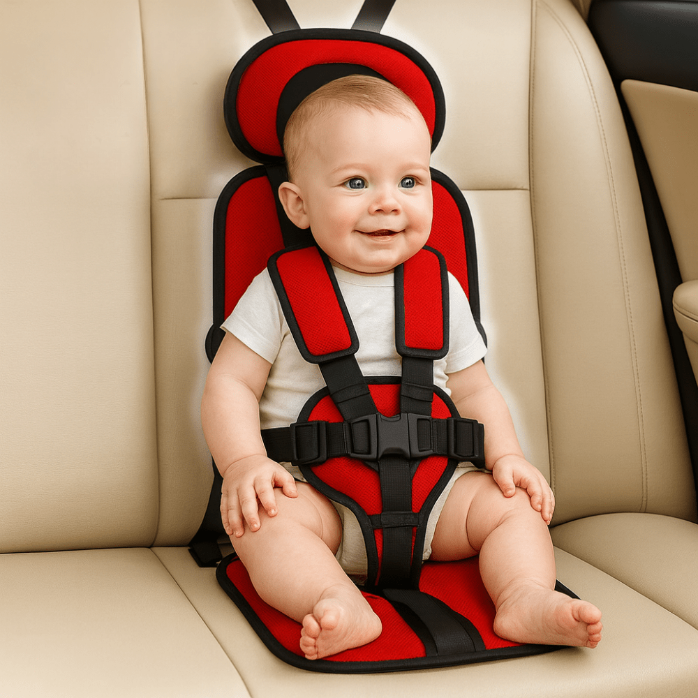 Portable Booster Car Seat — 5-Point Safety Harness
