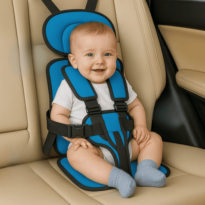 Portable Booster Car Seat — 5-Point Safety Harness