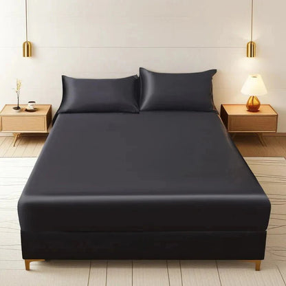 Satin Fitted Sheet — Cooling Single Bed Sheet