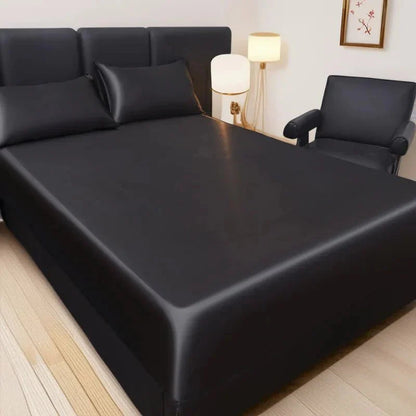 Satin Fitted Sheet — Cooling Single Bed Sheet
