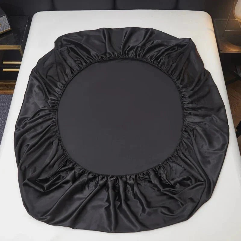 Satin Fitted Sheet — Cooling Single Bed Sheet