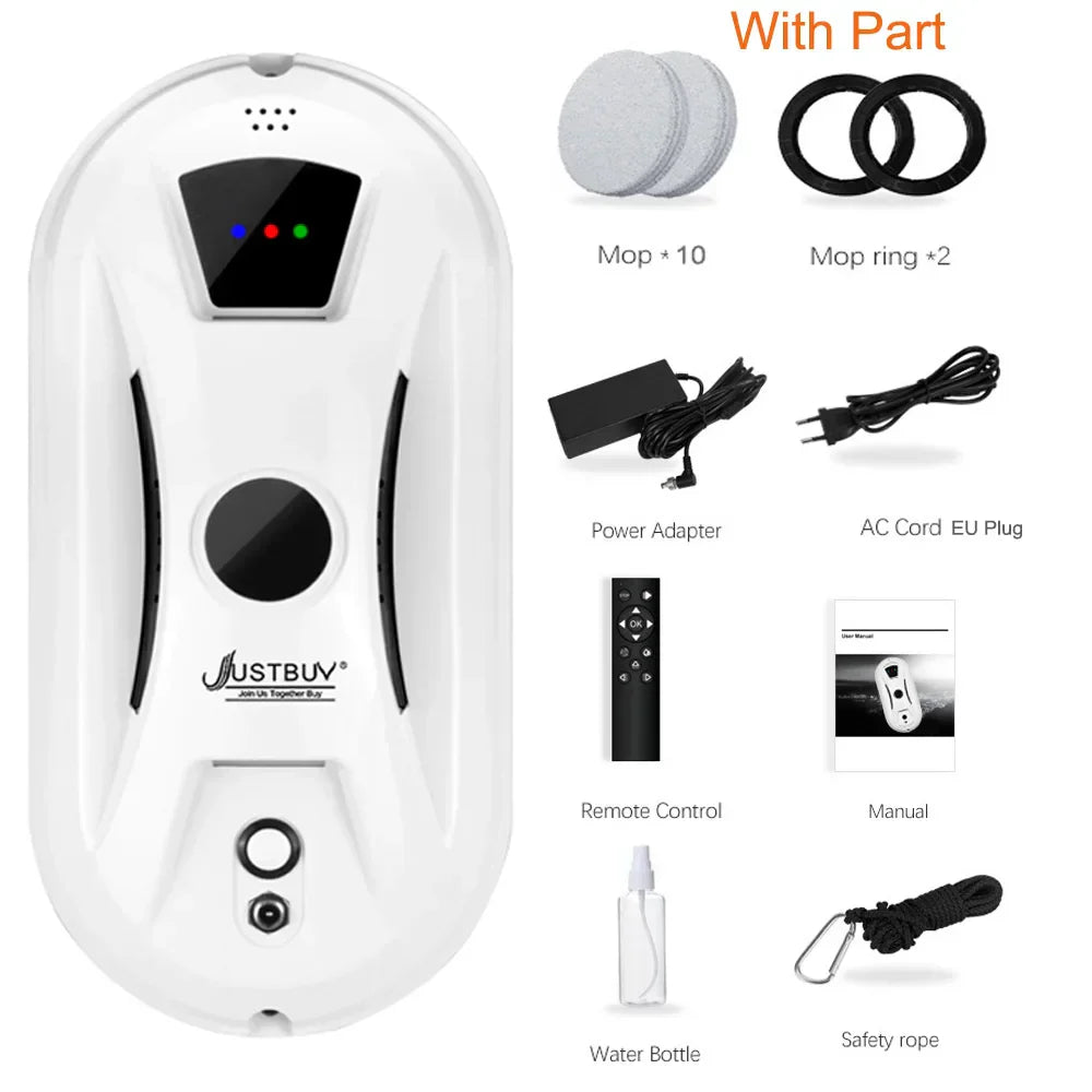 Robot Window Cleaner — 5600Pa Suction & Remote