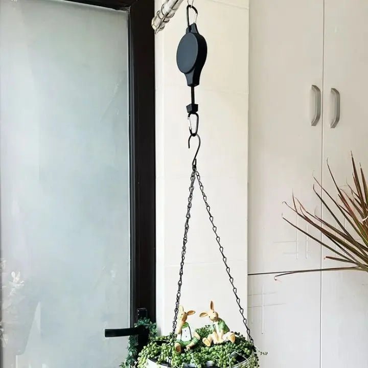 Plant Pulley Hanging Set — Easy Raise & Lower Kit
