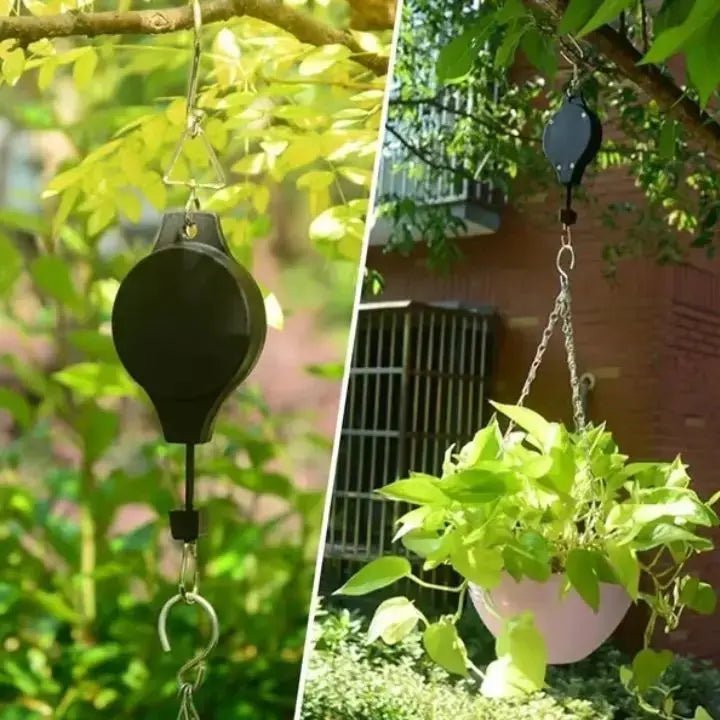 Plant Pulley Hanging Set — Easy Raise & Lower Kit