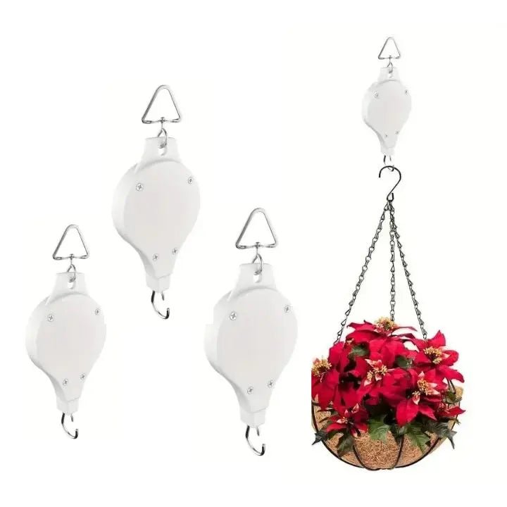Plant Pulley Hanging Set — Easy Raise & Lower Kit