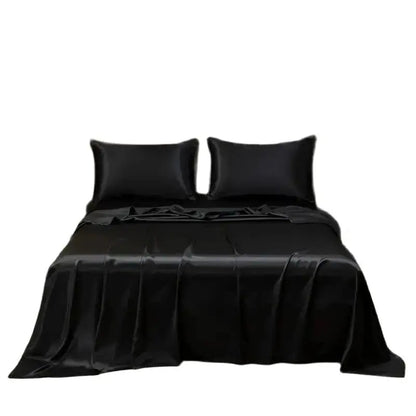Satin Bed Sheet Set — Cooling, Soft & Breathable