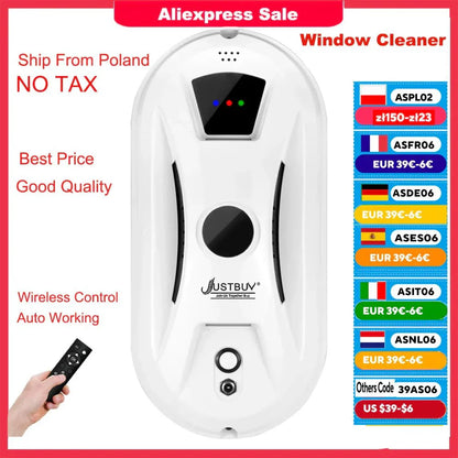 Robot Window Cleaner — 5600Pa Suction & Remote