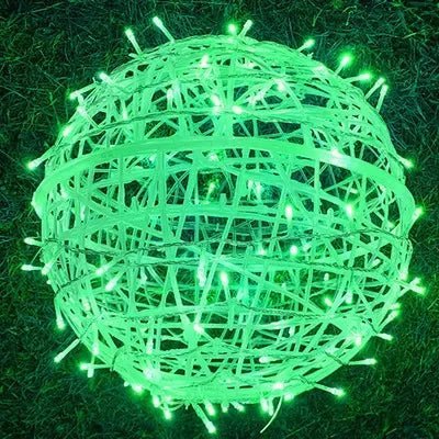 Waterproof LED Garden Ball Light — 20cm Rattan Globe
