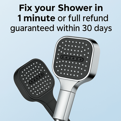 High-Pressure Shower Head — Turbo Boost & Filtration