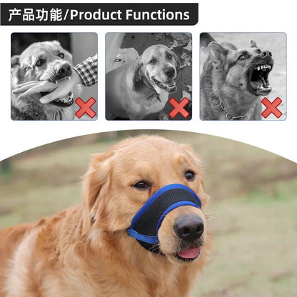 Soft Mesh Dog Muzzle — Breathable & Adjustable Fit