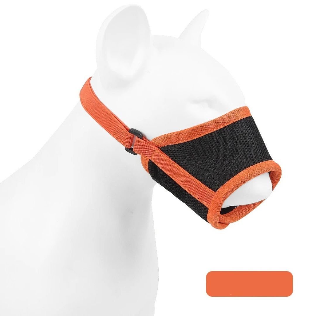 Soft Mesh Dog Muzzle — Breathable & Adjustable Fit