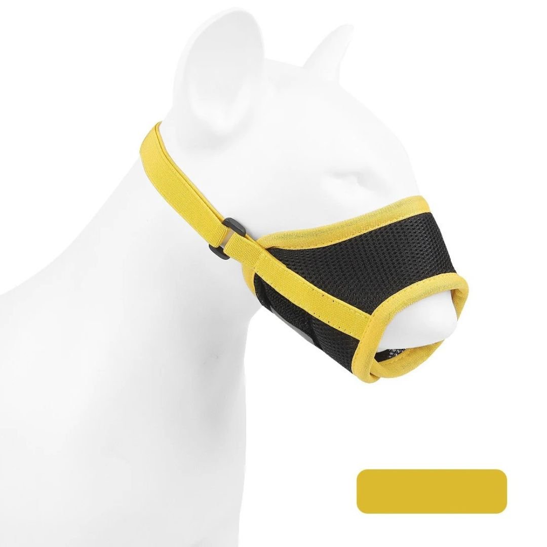 Soft Mesh Dog Muzzle — Breathable & Adjustable Fit