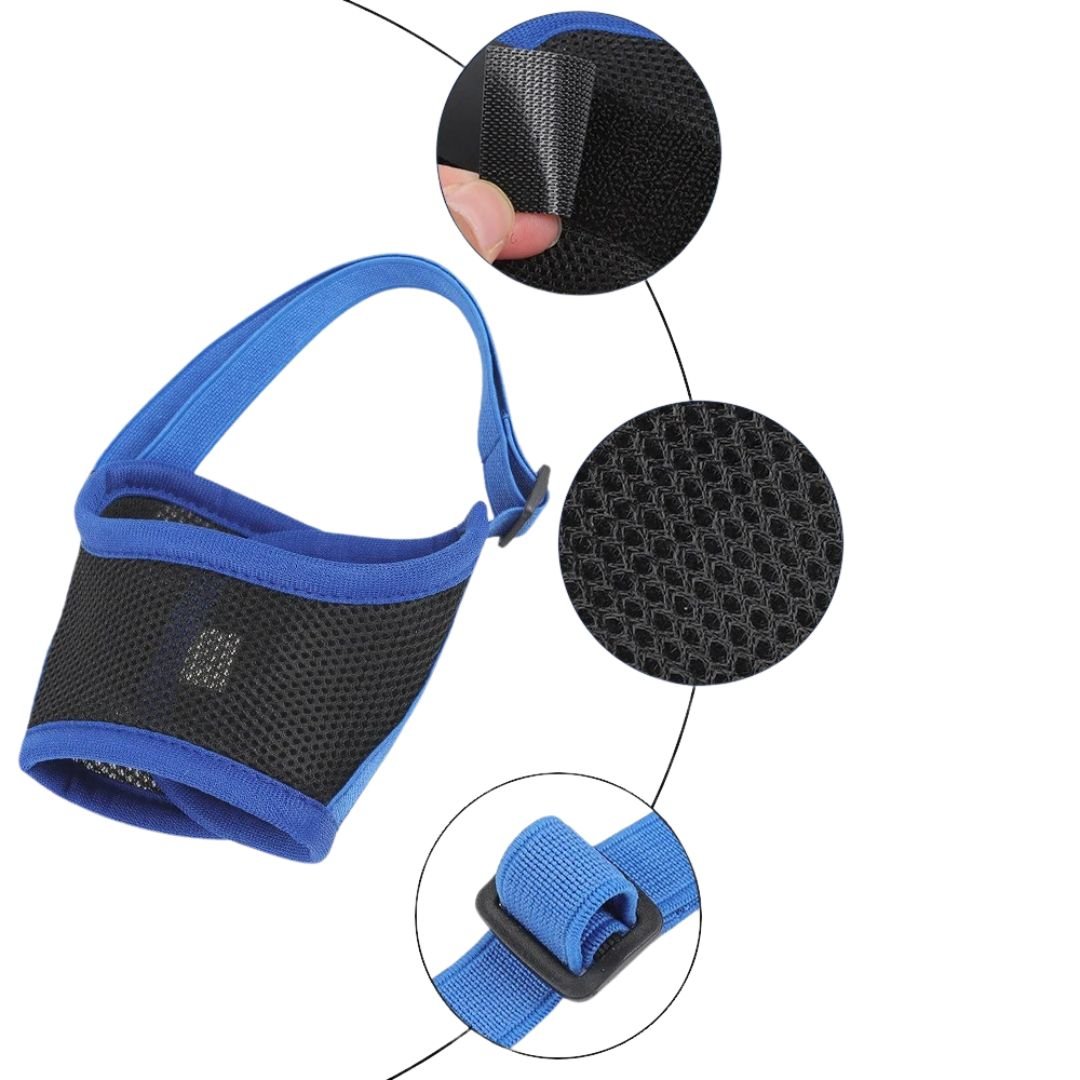 Soft Mesh Dog Muzzle — Breathable & Adjustable Fit