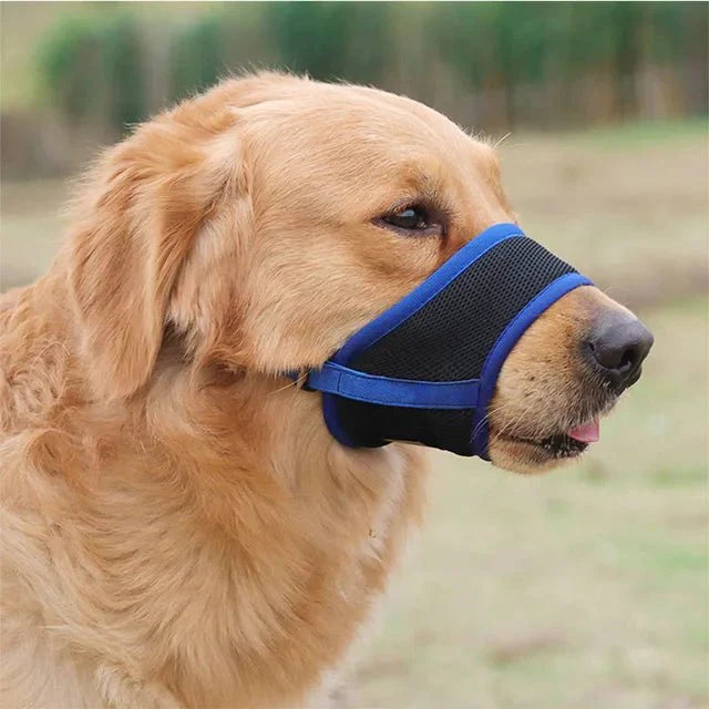 Soft Mesh Dog Muzzle — Breathable & Adjustable Fit