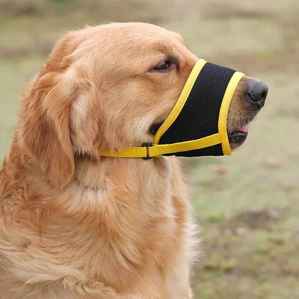 Soft Mesh Dog Muzzle — Breathable & Adjustable Fit