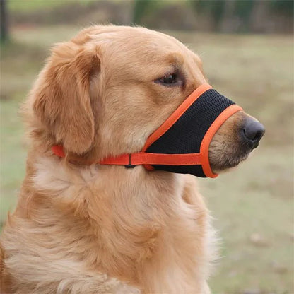 Soft Mesh Dog Muzzle — Breathable & Adjustable Fit