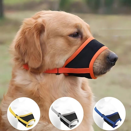 Soft Mesh Dog Muzzle — Breathable & Adjustable Fit