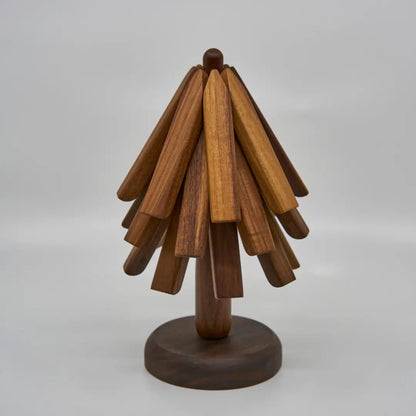 Wooden Trivet Stand — Elegant Kitchen Organizer