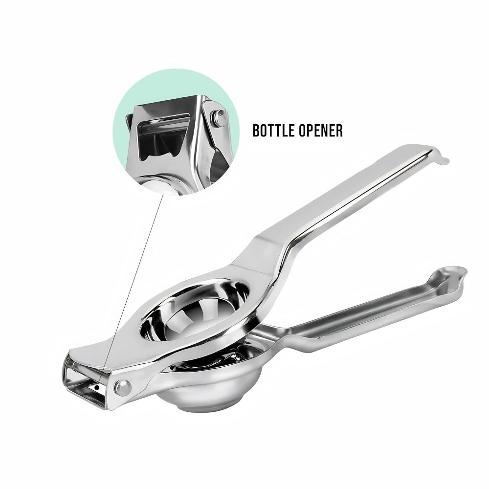 Stainless Steel Citrus Juicer — Manual Lemon Press
