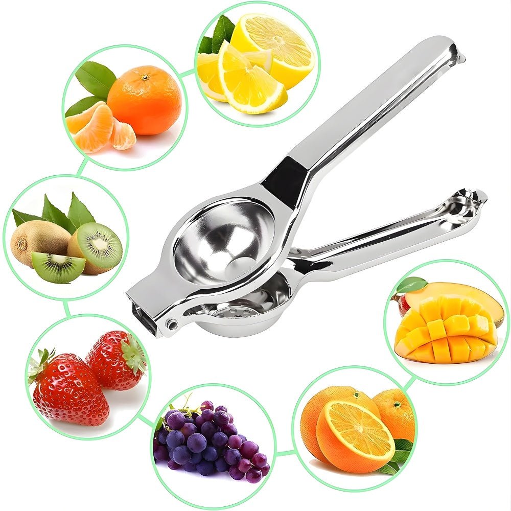 Stainless Steel Citrus Juicer — Manual Lemon Press