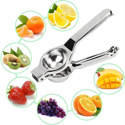 Stainless Steel Citrus Juicer — Manual Lemon Press