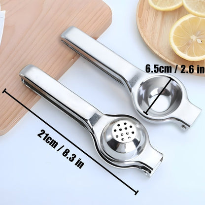 Stainless Steel Citrus Juicer — Manual Lemon Press