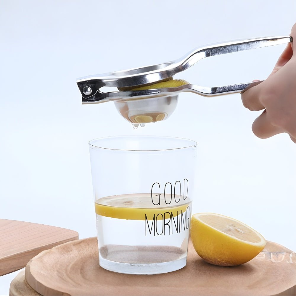 Stainless Steel Citrus Juicer — Manual Lemon Press